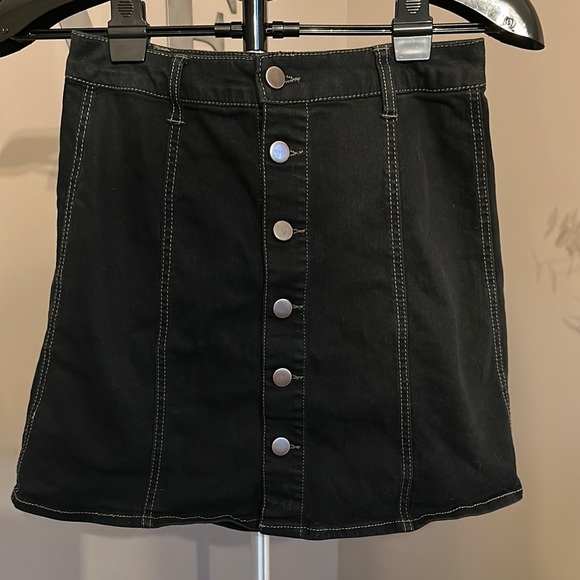Grunge Vintage Falls Creek Black Mini Skirt - Picture 1 of 6